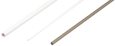 Gaine en plastique transparente. ø ext 3 mm, longueur 1 m. 1 pièce