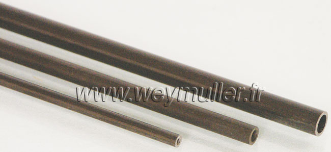 Tube en carbone. ø ext 10 mm x 1m. 1 pièce