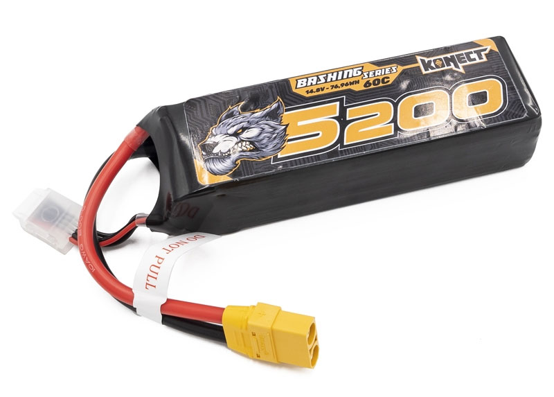 Pack accus 4 éléments 14,8V 5200mA 60C XT90