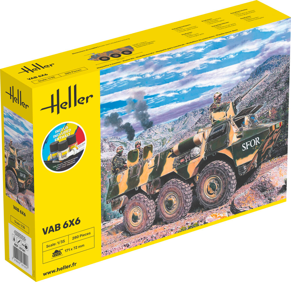 VAB 6x6 1/35 + peintures principales