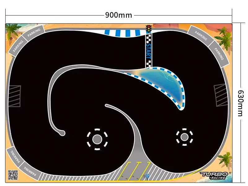 Piste Turbo Racing Spéciale Drift 63x90 cm