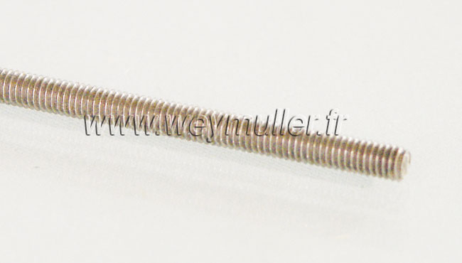 Tige filetée. ø M2,5 mm x 0.5m. 1 pièce