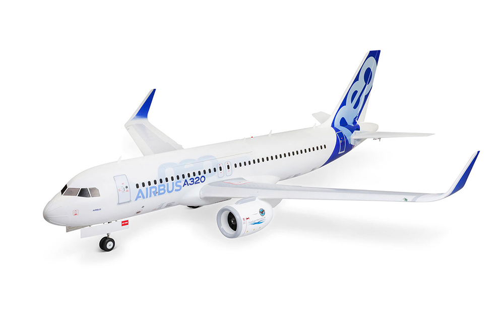 Airbus A320neo Twin 64mm EDF BNF Basic avec AS3X+ avec SAFE Select