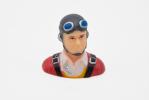 Buste de pilote Civil Lucien. Hauteur 38mm. Poids 7g